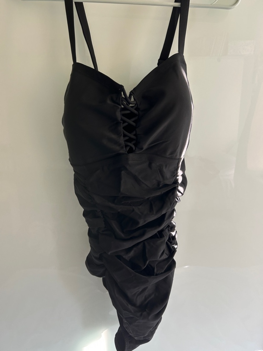 torrid Black Lace-Up Swimsuit